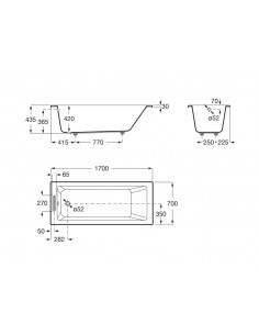 Bañera Roca Vythos´22 Blanca 2