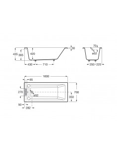 Bañera Roca Vythos´22 Blanca 2