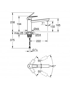 Ducha De Mano Grohe Sena Stick 2