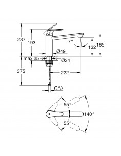 Rociador De Pared Grohe 1v... 2