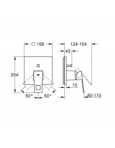 Grifería Empotrable 2v... 2