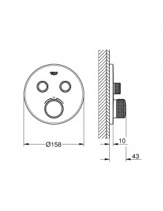 Grifería Empotrable 2v... 2