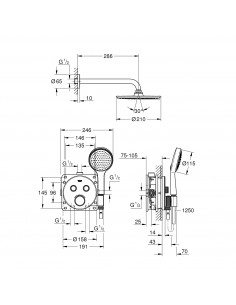 Pack Ducha Empotrable 2v... 2