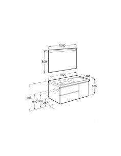 Pack Roca Domi 2 Cajones 1... 2