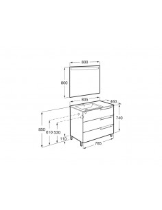 Pack Roca Aleyda 3 Cajones... 2