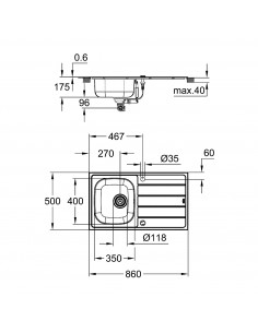 Freg Acero 1c1e Grohe K200... 2