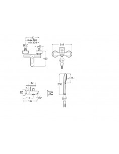 Grifería De Bañera Roca L20... 2