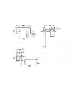Grifería Empotrable Lav... 2