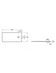 Plato Ducha Roca Terran 23... 2
