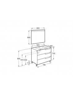 Pack Roca Aleyda 3 Cajones... 2