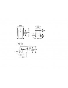 Bide Roca Inspira Square Beige 2