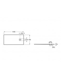 Plato Ducha Roca Terran 23... 2