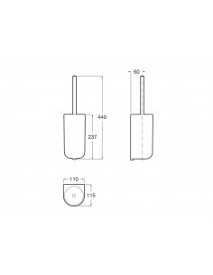 Roca Onda Escobillero Pared 2