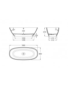 Bañera Exenta Stonex Roca... 2