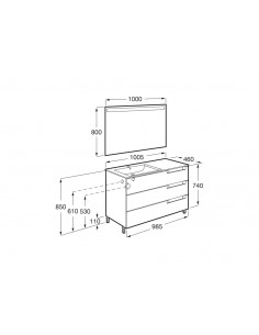 Pack Roca Aleyda 3 Cajones... 2