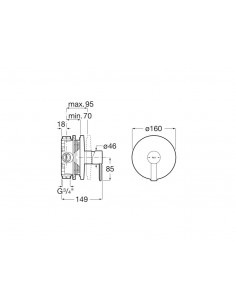 Grifería Empotrable 1v... 2