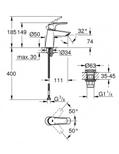 Grifería De Lavabo Grohe... 2