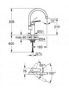 Grifería De Fregadero Grohe... 2