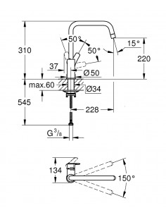 Grifería De Fregadero Grohe... 2