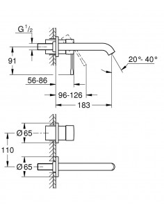 Grifería Empotrable Lav... 2