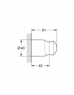 Sop Mural Grohe Tempesta Cromo 2