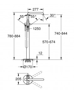 Grifería De Bañera Pie... 2