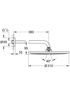 Brazo Rociador De Pared... 2