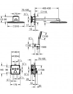 Pack Ducha Empotrable De 3... 2