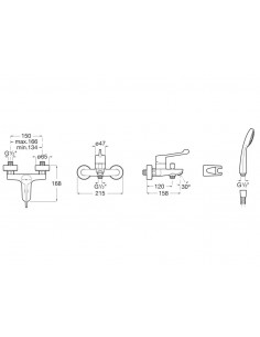 Grifería De Ducha Ext Roca... 2