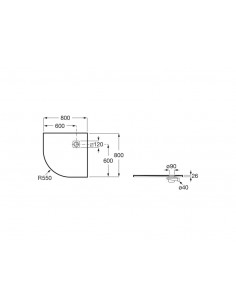 Plato Ducha Angular Roca... 2
