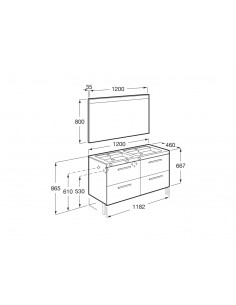 Pack Roca Prisma 2 Cajones... 2