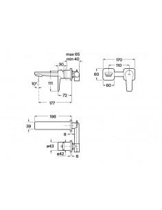 Grifería Empotrable 2v Roca... 2
