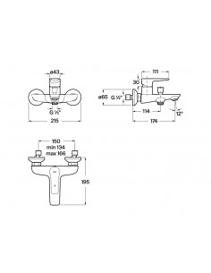 Grifería Banera Roca... 2