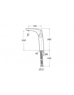 GRIFO LAVABO MODELO INSIGNIA DE ROCA CROMADO CON DESAGÜE AUTOMÁTICO  Griferia Roca Lavabo Grifería Baño Baños - FONTACOR